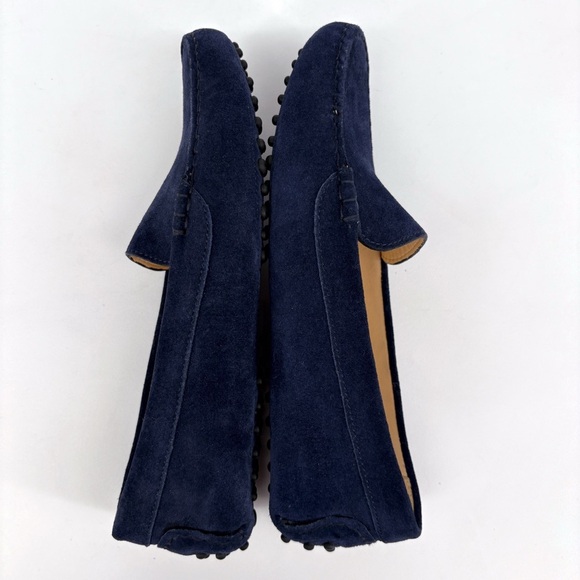 M. GEMI | The Felize Suede Moccasin Driving Loafer in Blue | Sz 8.5 Wide - Picture 11 of 16